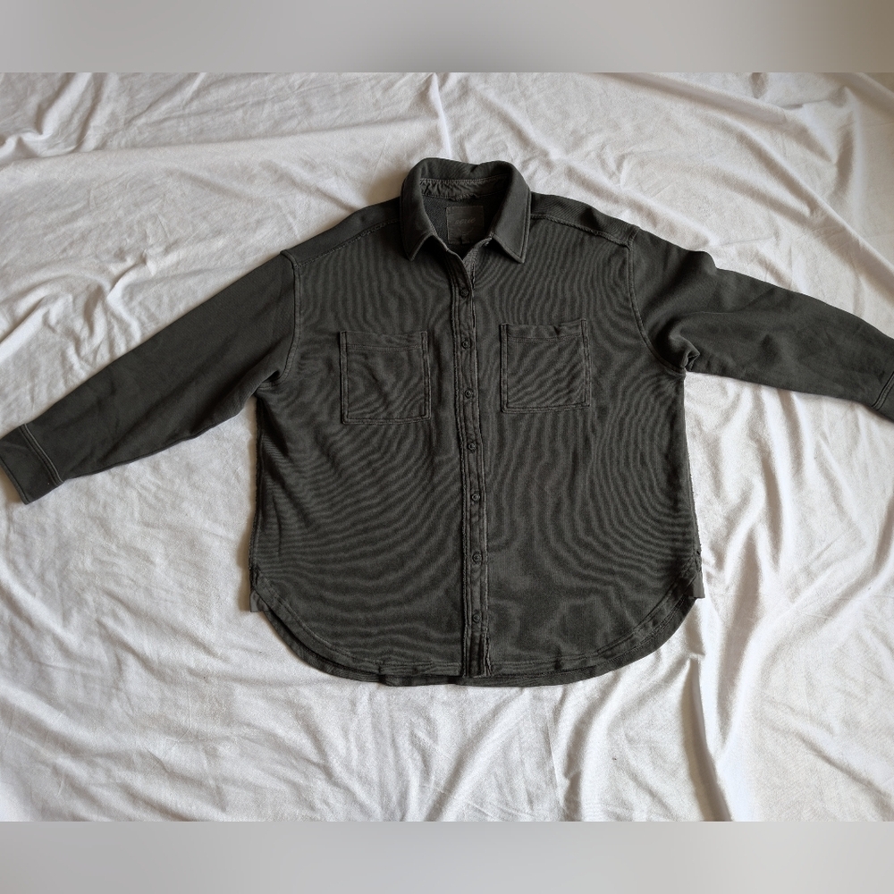 Aerie Oversized Button Up Hoodie Size XS
